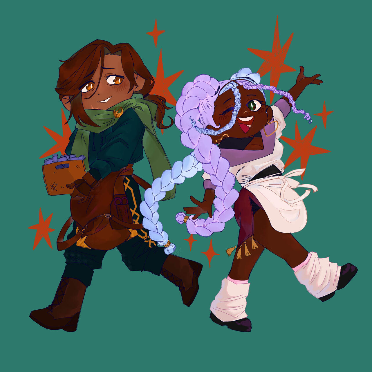 Chibi character art Chibi character art of my original characters